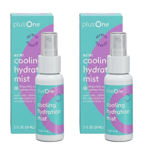 plusOne Cooling Hydration Mist – Spray Support for Menopause 4oz (2 Pack)