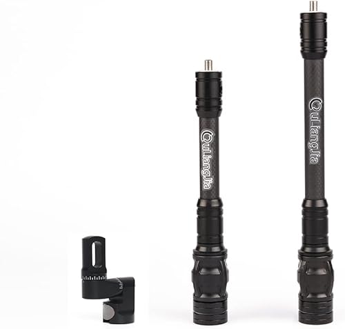 Perogen Juego de estabilizador de arco de tiro con arco para estabilizador de caza de arco compuesto que incluye amortiguadores y pesas