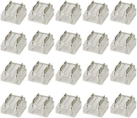 Masterwon 8mm 2-Pin LED Strip Light Connector, Solderless COB Tape ...