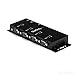 StarTech.com 4 Port USB to Serial RS232 Adapter - Wall Mount - Din Rail - COM Port Retention - FTDI USB to DB9 RS232 Hub (ICUSB2324I)