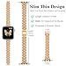 MioHHR Slim Metal Band Compatible with Apple Watch Band 42mm(Series 11 10) 41mm(Series 9 8 7) 40mm(Series 6 5 4 SE3/2/1) 38mm(Series 3 2 1),Stainless Steel iWatch Bands for Women,Rose Gold