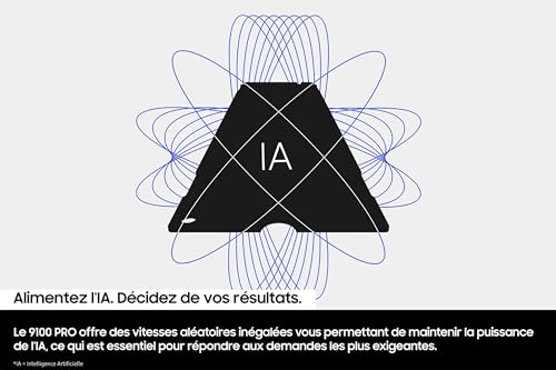 Samsung SSD Interne 9100 Pro avec dissipateur, NVMe 2.0 PCIe 5.0 x4, Capacité 1To, Vitesse de Lecture jusqu'à 14 800Mo/s, Les Performances de la Gen5 sur PC et PS5, MZ-VAP1T0CW