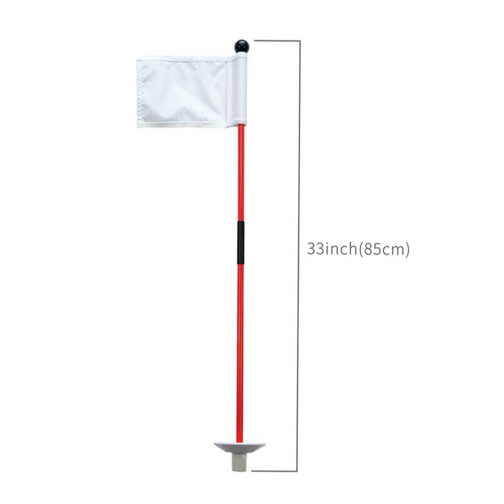 Yusheng Golf Flag Set, Putting-übungsgrünflaggenstock Loch Cup Set, Golffahne Mit Golfloch,Abnehmbares Golf-Putting Professional Golf Flagge