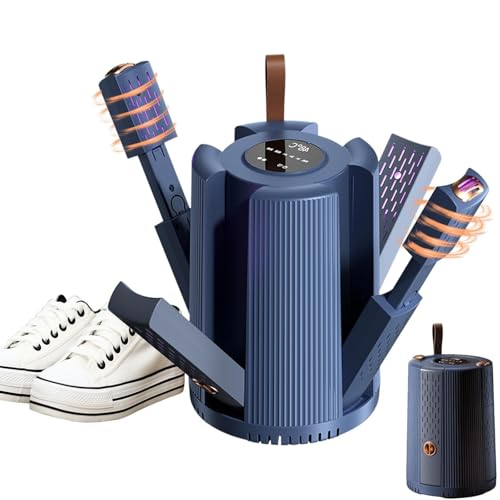 Secador de zapatos portátil con 4 salidas y temporizador miniatura 1