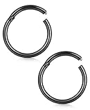 aros oro tragus Tamaño: calibre 16 (1,2 mm), diámetro interior: 10 mm.