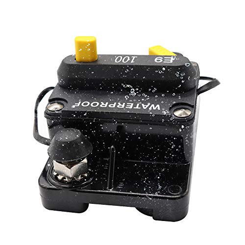 Sangmei Disjuntor 100A de bateria dupla com reset manual IP67 à prova d'água 12V 24V fusível CV#