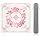 Mahjong Mat with Rules, 31.5" Non-Slip 3mm Noise Reducing Waterproof Mat | No Creases Table Cover for Mahjong,Poker & Board Games, Elegant Pink Floral Pattern,Rolled Packaging in Carry Bag