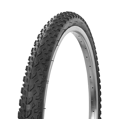 Fenix Cycles Bicycle Bike Tire 24" x 1.95" MTB Rocky W-2018, (Black)