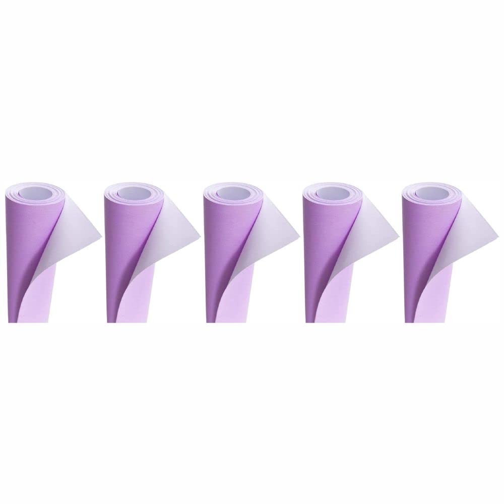 3 Ace Crafts (Pack of 5) Poster Paper Roll (Lilac) Approx 76cm x 10m for Gift Wrapping, Craft, Packing, Parcel, Party Decoration, Table Runner, School Notice Boards, Display and Card Making