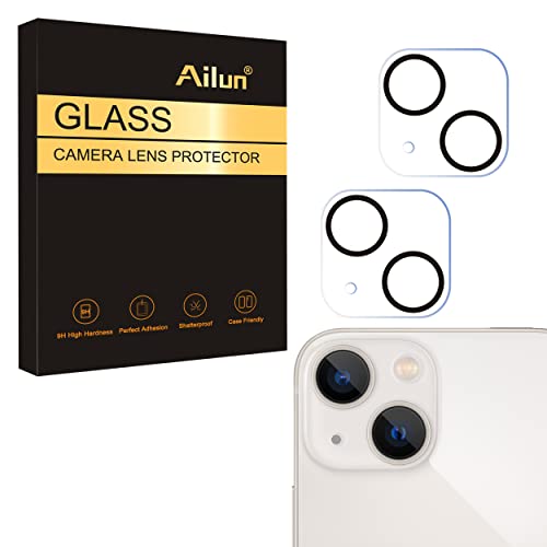 Ailun Camera Lens Protector for iPhone 13 6.1" iPhone 13 Mini 5.4",Tempered Glass,9H Hardness,Ultra HD,Anti-Scratch,Easy to Install,Case Friendly [Does not Affect Night Shots][2 Pack]