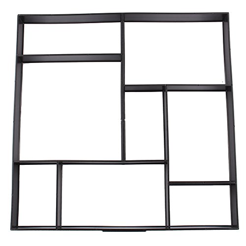 Gototop Pflaster-Gussformen, Schablonen für Weg- und Terrassenfliesen Garten Betonform Geeignet für Ziegel, Zement, Beton, für das Basteln Garten, Weg, Menschen, Terrasse 50 * 50 * 4.5CM
