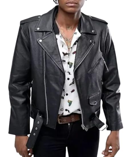Men's Heart Breaker Black Real Leather Jacket2