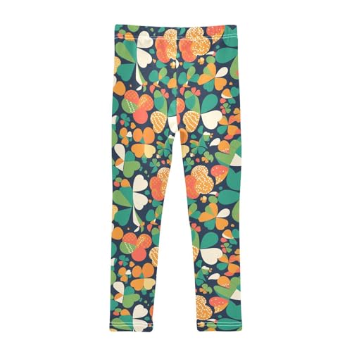 Happy St Kids Girl's Cotton Pants Comfortable High Waisted Lounge Pants Gym2