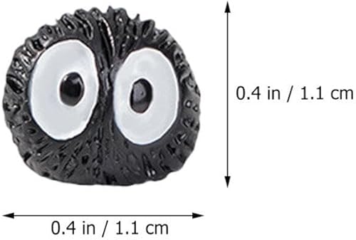 Miniatura 6 de ABOOFAN 20 piezas de mini elfos de hadas accesorios de jardín de resina pequeñas estatuas de elfo negro pecera arena decoración de mesa de briquetas