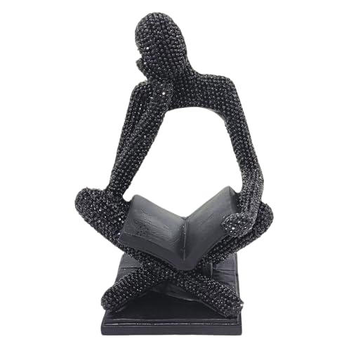 Leitor Estatueta Decorativa Leitura Abstrata Homem que Lê Decoração Ornamento Elegante Estátua Pensa