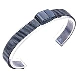 Cinturino a sgancio rapido for cinturino in maglia di acciaio inossidabile for uomo donna 8mm 10mm 12mm 18mm 22mm 24mm(Blue,10mm)