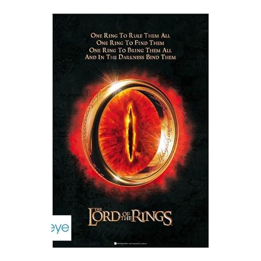 ABYstyle 198198 GB Eye El Señor de los Anillos Un Anillo Maxi Póster, 61 cm x 91.5 cm