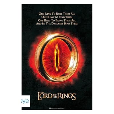 ABYstyle 198198 GB Eye El Señor de los Anillos Un Anillo Maxi Póster, 61 cm x 91.5 cm | Ya disponible en tu tienda friki favorita! En mundofriki.es!
