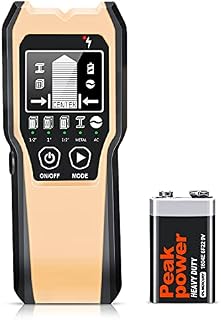 Stud Finder 5 in 1 Electronic Stud Sensor Beam Joist Finder Wall Detector Edge Center Find for Wood Live AC Wire Metal Stud Detection with Buzzer and LCD Display