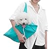 Sansoak Tragetasche für Hunde und Katzen, freihändig, Welpentasche, tragbar, Schultertasche, Nagelpflege, waschbar und faltbar, passend für Katzen und Hunde unter 4,5 kg (Grün)