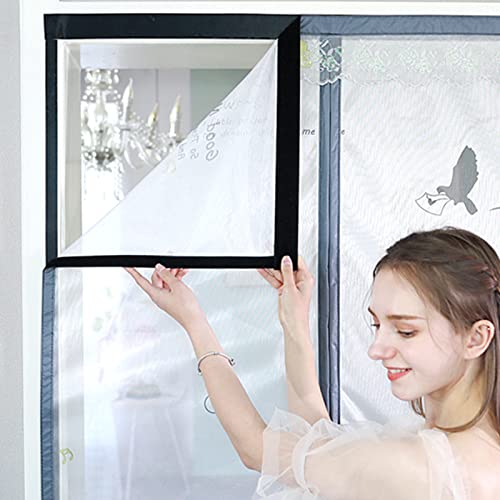 Floral Magnetic Insect Door Screen High Density Fly Bug Mosquito Mesh Curtain Top-to-Bottom Let Fresh Air in Automatically Shut Door Curtain - Image 4