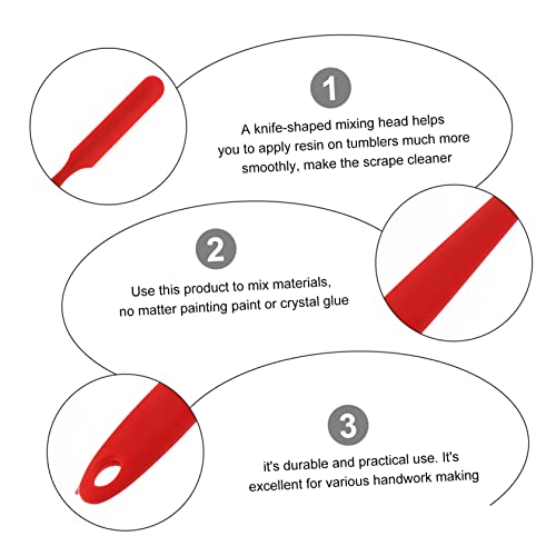SEWACC 4 Pçs DIY Bastão De Agitação De Silicone Aplicadores De Maquiagem Para Pintura Facial Rodo De