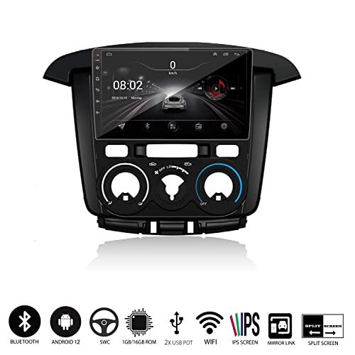 Image of AUTO SNAP 9 Inches 22cm Touch Screen Android 12 Gorilla Glass IPS Display Car Stereo with 2GB RAM /16 GB ROM GPS /Wi-Fi /Navigation /Steering Wheel Controls Mirror Link Compatible for Innova 2006-2011