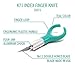 Excel Blades K71 Fingertip Craft Knife – 7-Inch Ergonomic Hobby Knife with Finger Loop – Precision Cutting Tool for Paper, Vinyl, Foam, and Stencils – Includes #11 Blade and Safety Cap – Teal Green