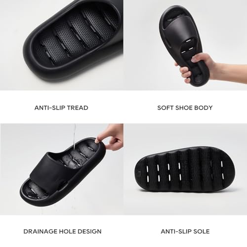 utune Shower Slippers for Men With Holes Non Slip Quick Drying Bath Slippers Women Indoor Sandals Summer House Slippers Unisex Soft Sole Shower Shoes3
