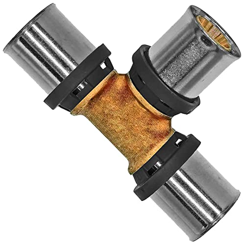 MegaHaustechnik T Stück für 16,0 x 2,0 mm Mehrschicht Aluminium Verbundrohr Außendurchmesser x Wandstärke Press Fitting aus Messing TH U Profil Kontur 90° Grad Abzweig Verbinder Kupplung MegaHaustechnik T Stück für 16,0 x 2,0 mm Mehrschicht Aluminium Verbundrohr Außendurchmesser x Wandstärke Press Fitting aus Messing TH U Profil Kontur 90° Grad Abzweig Verbinder Kupplung