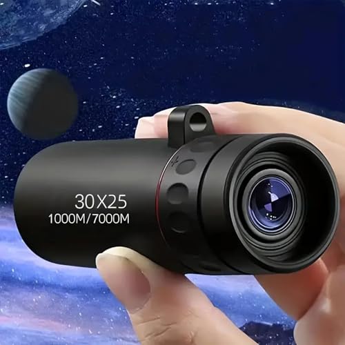 1 Monokulares Teleskop 30x25 für Konzerttheateroper,Mini Portable Wasserdicht Teleskop Zoom Monocular Teleskop,Handliches Kleines HD Tragbares für die Vogelbeobachtung auf Campingreisen