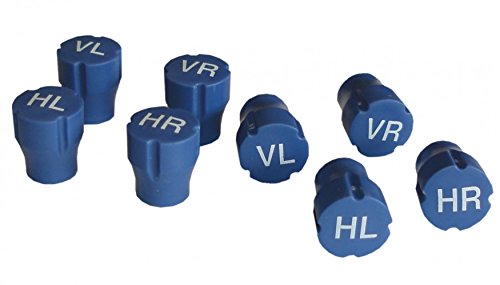 Vent-Caps, marking-set for wheels, for summer-/winter-tires, set: 8 pieces