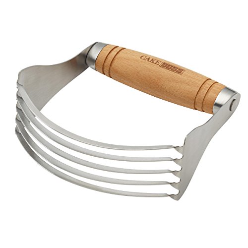 Cake Boss Tools Beechwood Dough and Pastry Blender, Stainless Steel