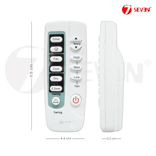 Image of 7SEVEN Compatible Samsung Ac Remote Original ARC-770 DB93-03027Q Model 5 of Split and Window Air Conditioner Suitable for 1 1.5 2 Ton Samsung ac - Match Exactly with Existing Model Remote Control
