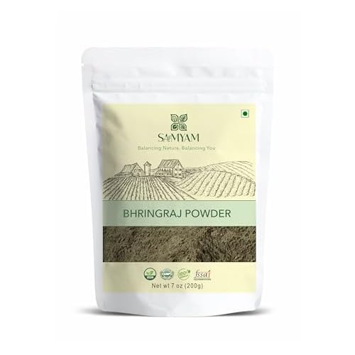 SAMYAM Bhringraj Herbal Hair Care Powder – 200g Pack | Herbal Hair Tonic, Hair Growth, Strong Hair