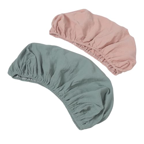 GARIOUANS 2 Piezas Sábanas Bajeras Ajustables Juego de Muselina Ligera y Fácil de Reemplazar para de Ñiño para Habitaciones Infantiles y Guardería