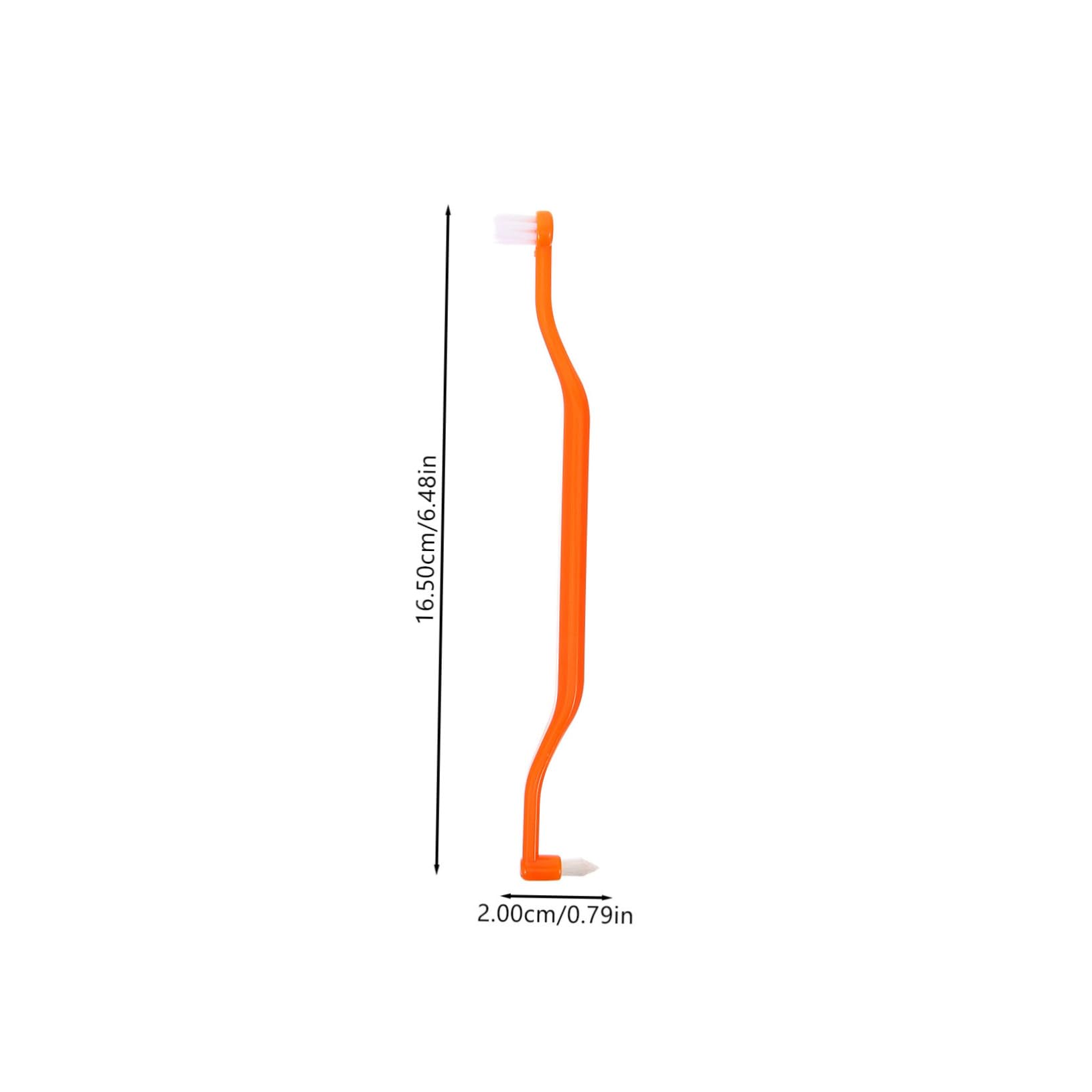 HOODANCOS 4Pcs Manual Tapered Toothbrushes for Oral Care Double Headed Design for Cleaning of Irregular and Mouths