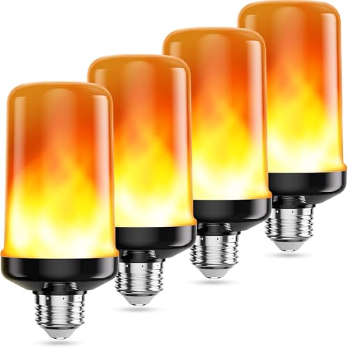 hyrion LED Flame Light Bulbs, 4 Modes Fire Flickering Light
