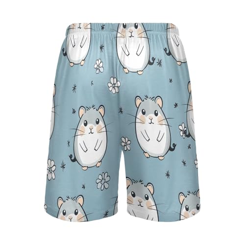 Hamster Men's Sleepwear Shorts Pajama Bottom Lounge Short4