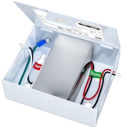 Dimmable LED Driver 60W 12V with Junction Box, Triac/ELV/MLV Transformer for LED and Halogen Lighting, Compatible with Lutron &amp; Leviton Dimmers, Suitable for Indoor/Outdoor Applications
