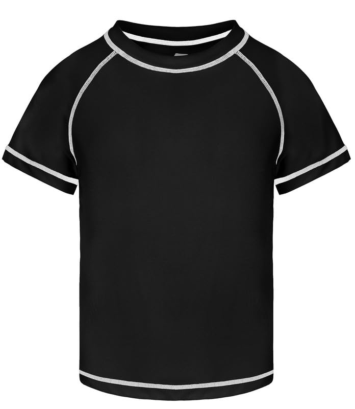 Csqtongan Jungen Schwimmshirt UV Shirt Schwimmen Top Badeshirt Kinder Kurze Ärmel Rash Guard Bademode Schnell Trocken T-Shirt