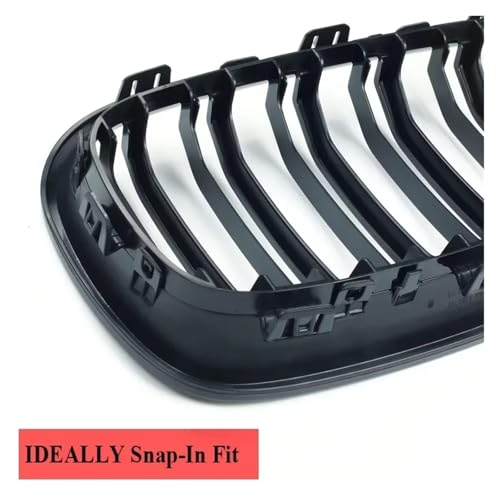 Calandre de course BMW F20 F21 LCI 2015 2016 2017 grille avant de sport noire - 6