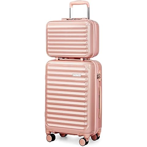Coolife Luggage Suitcase expandable (only 28”) ABS+PC Spinner suitcase with TSA Lock carry on 20 in 24in 28in Cover