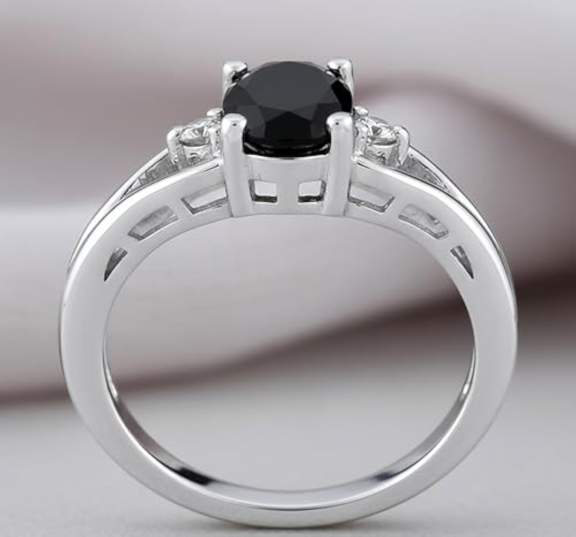 925 Silver Ring with Natural Blue Topaz Stone, Valentine's Gift