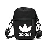 black and yellow nike flights Adidas-Logo auf der Front adidas Trefoil Festival Tasche, Black, 2.5 x 12 x 17 cm, 0.75 L