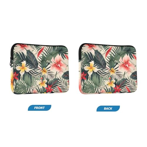 Funda para portátil 13-14 pulgadas Tropical Leaves rosa miniatura 2
