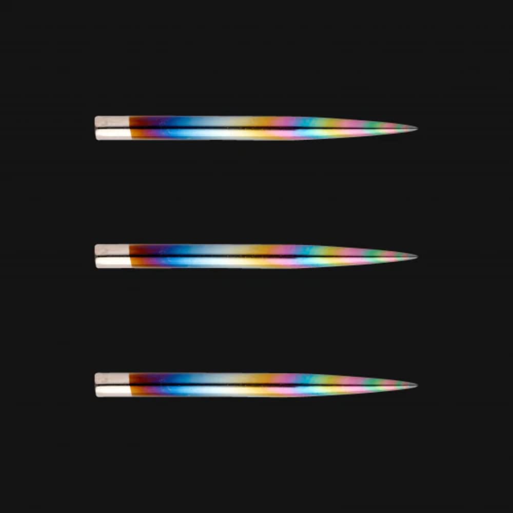 Winmau Rainbow Steeltip Dart Points - 1 set per pack (3 points in total)