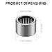 FOCMKEAS 5 Pcs RC081208 Needle Roller Bearings 1/2
