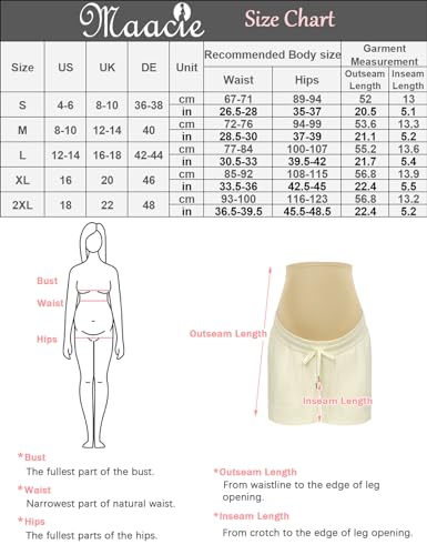 Short de maternité en coton respirant et ajustable Maacie