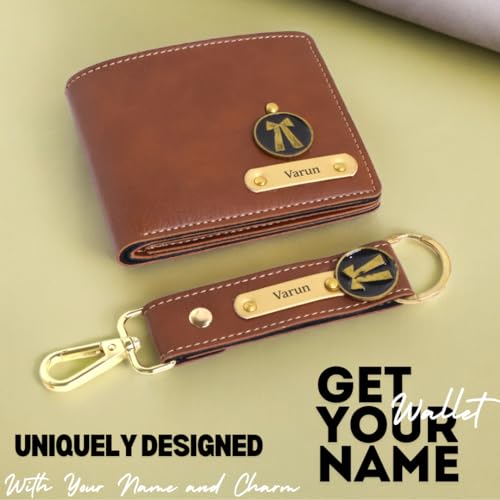 Image of Thebaegift Customized Leather Keychain | Personalized Birthday Gift for Men's | Handcrafted Organizer with Name Tag and Charms | Unique Birthday & Anniversary Gift For Men